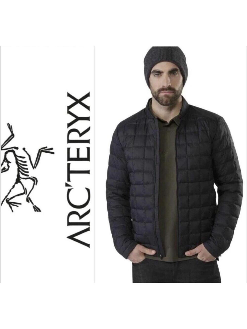 Arc'teryx Rico Shacket Down Quilted Lightweight Puffer Jacket Mens L Black EUC